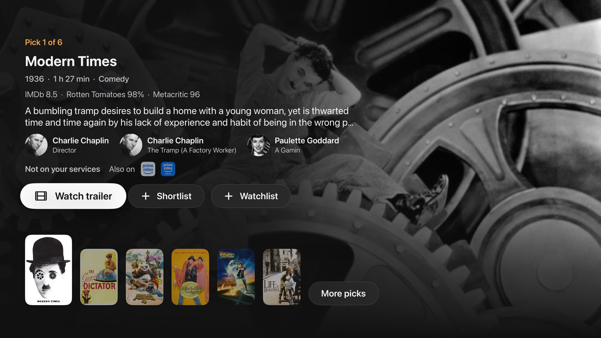 Faro on Apple TV: one of Help me choose's picks over its backdrop, with its scores, director and cast, Watch trailer, Shortlist and Watchlist, and the other picks along the foot.